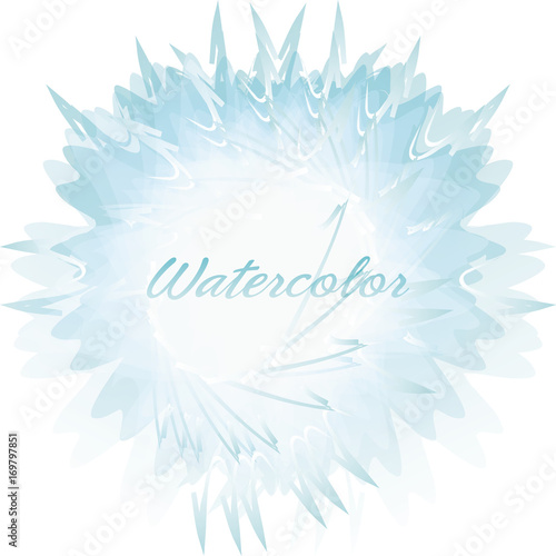 blue watercolor background decoration design vector illustration