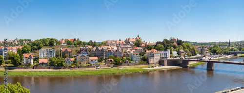 Panorama Meißen Altstadt im Sommer