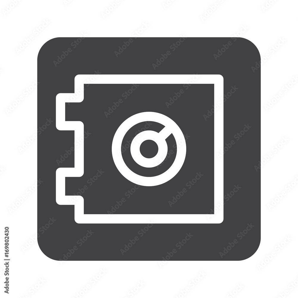 Safebox icon vector, filled flat sign, solid pictogram isolated on white. Symbol, logo illustration. Pixel perfect graphics Safebox icon vector, filled flat sign, solid pictogram isolated on white. Symbol, logo illustration. Pixel perfect graphics