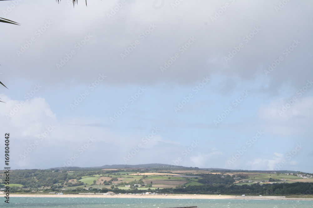 Fototapeta premium View of hill in Cornwall