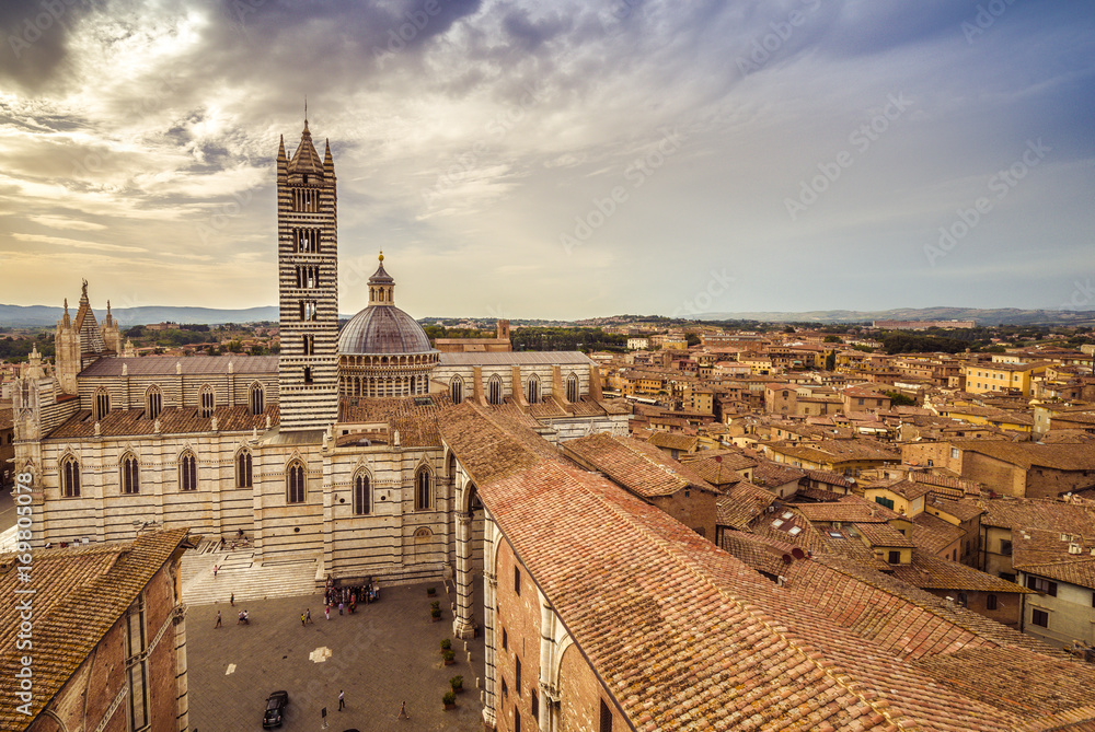 top view of Siena