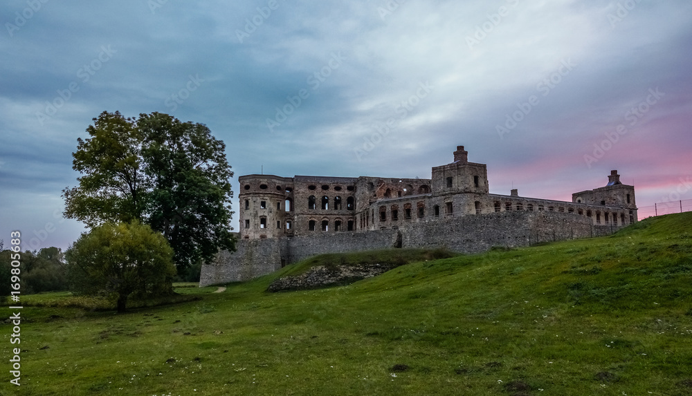 Ruins of baroque castle Krzyztopor in Ujazd, Poland