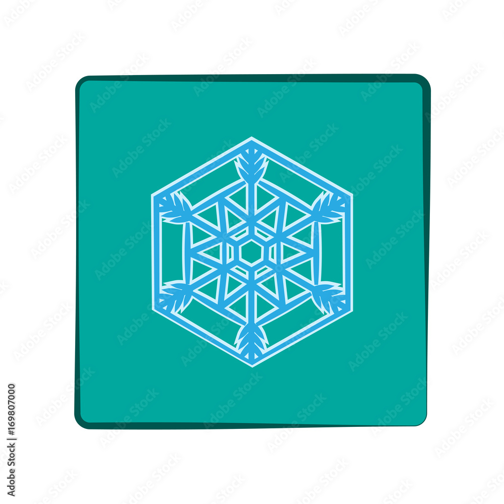 Snowflake blue sign Snowflake blue sign