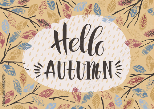 Autumn templates. Vector design for card, poster, flyer, web and other users.