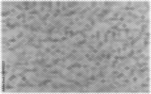 gray squares with transparency. grey color background. abstract monochrome grunge texture. halftone effect. vector illustration