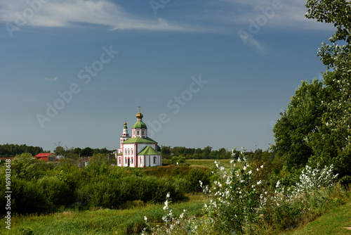  The Church of Elijah the prophet, built in 1744 in town of Suzdal. Golden Ring, Russia
