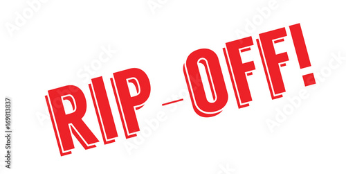 Rip-Off rubber stamp. Grunge design with dust scratches. Effects can be easily removed for a clean, crisp look. Color is easily changed.