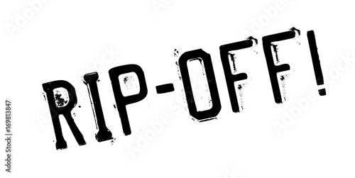 Rip-Off rubber stamp. Grunge design with dust scratches. Effects can be easily removed for a clean, crisp look. Color is easily changed.