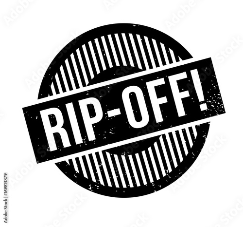 Rip-Off rubber stamp. Grunge design with dust scratches. Effects can be easily removed for a clean, crisp look. Color is easily changed.