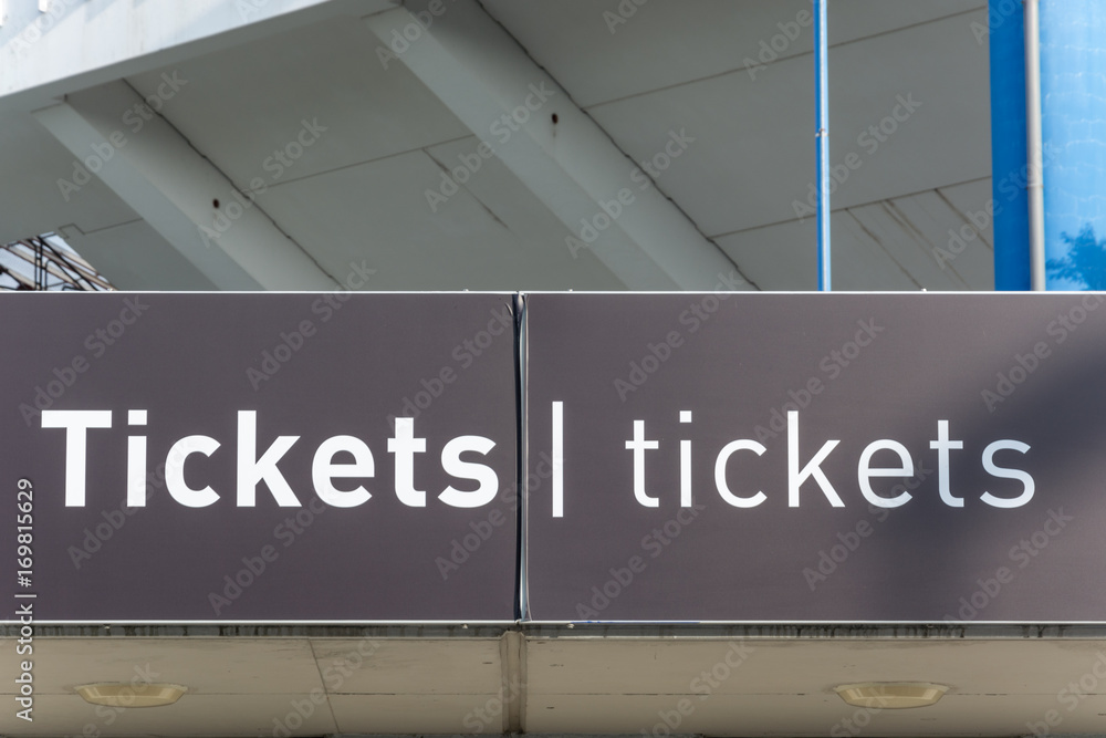 Tickets office at the Nuremberg football stadium Tickets office at the Nuremberg football stadium