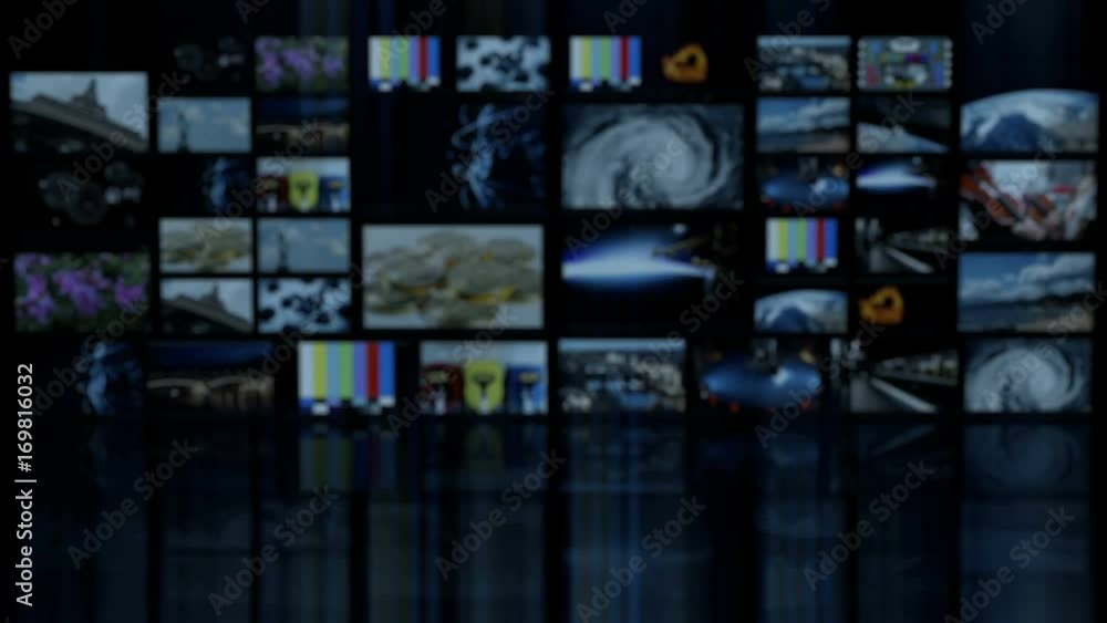Virtual tv studio is designed to be used as a virtual background in a green screen or chroma key video production. Seamless looping.