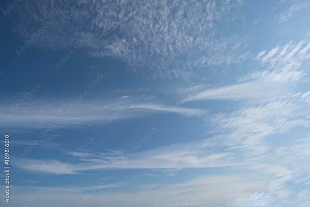 Blue sky with cirrus clouds Blue sky with cirrus clouds
