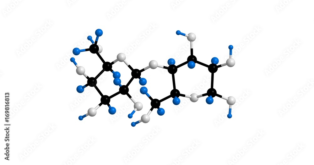 Molecular structure of lactose, 3D rendering Molecular structure of lactose, 3D rendering