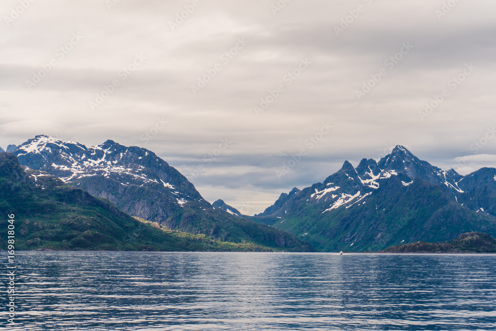 Sailing a yacht in Norway