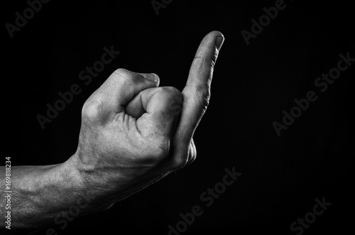 Obscene gesture "fuck you"