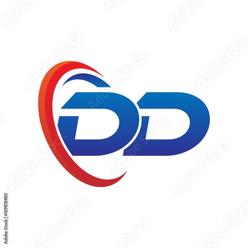 modern dynamic vector initial letters logo dd with circle swoosh red blue Free Download modern dynamic vector initial letters logo dd with circle swoosh red blue - GFXLoad