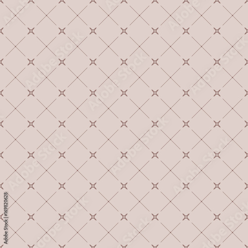 Geometric brown seamless pattern as background