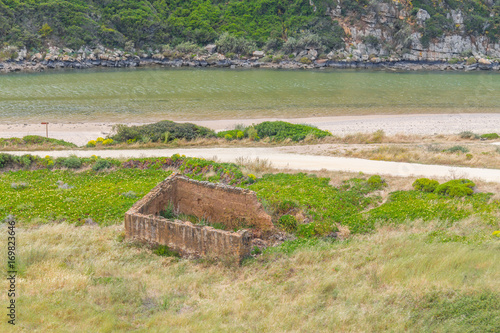 Ribeira de Seixe and abandoned house in Odeceixe photo