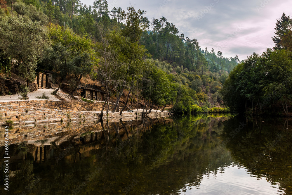 Fototapeta premium Cabreira Fluvial Beach, near Gois, Portugal