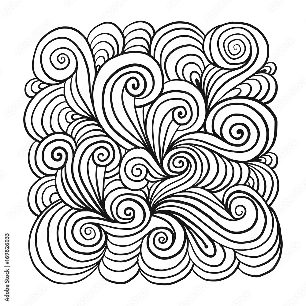 Abstract hand drawn ornament, background for your design Abstract hand drawn ornament, background for your design