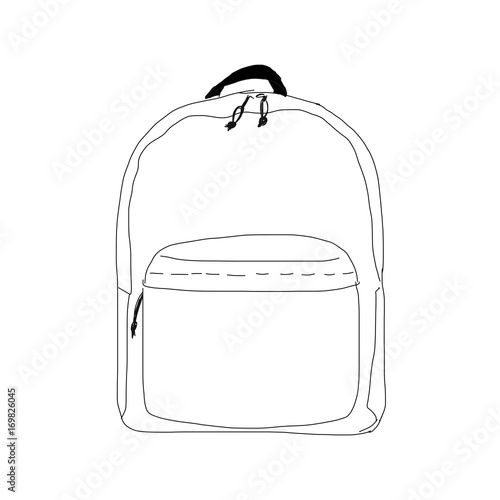 Backpack mockup, sketch for your design