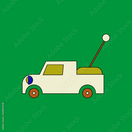 flat vector icon design collection kids truck