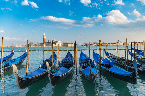 Gondolas in Venice © NIPATHORN