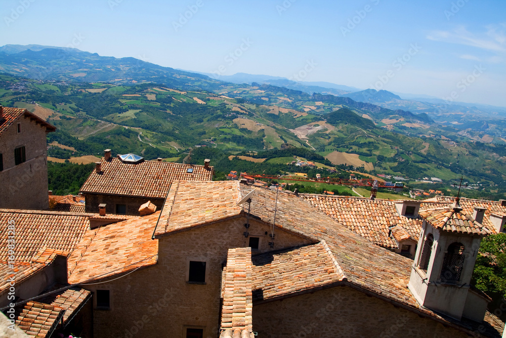 Obraz premium Medieval tiling roofs