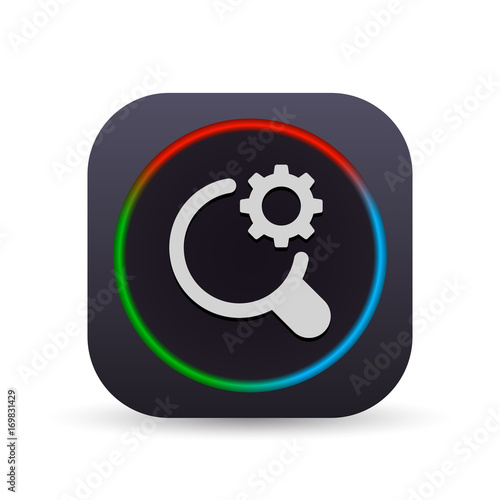 Dark MultiColor Web Button