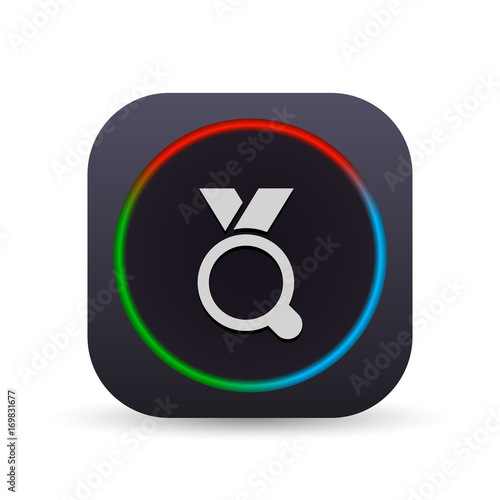 Dark MultiColor Web Button