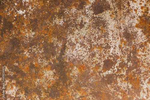Fragment of a rusty iron
