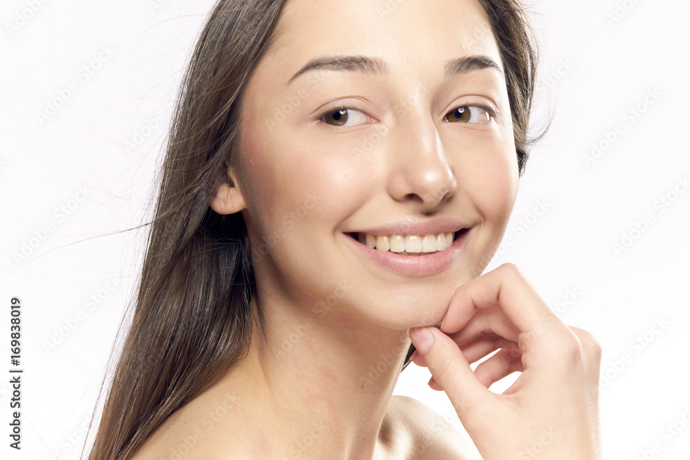 Woman smiling, portrait Woman smiling, portrait