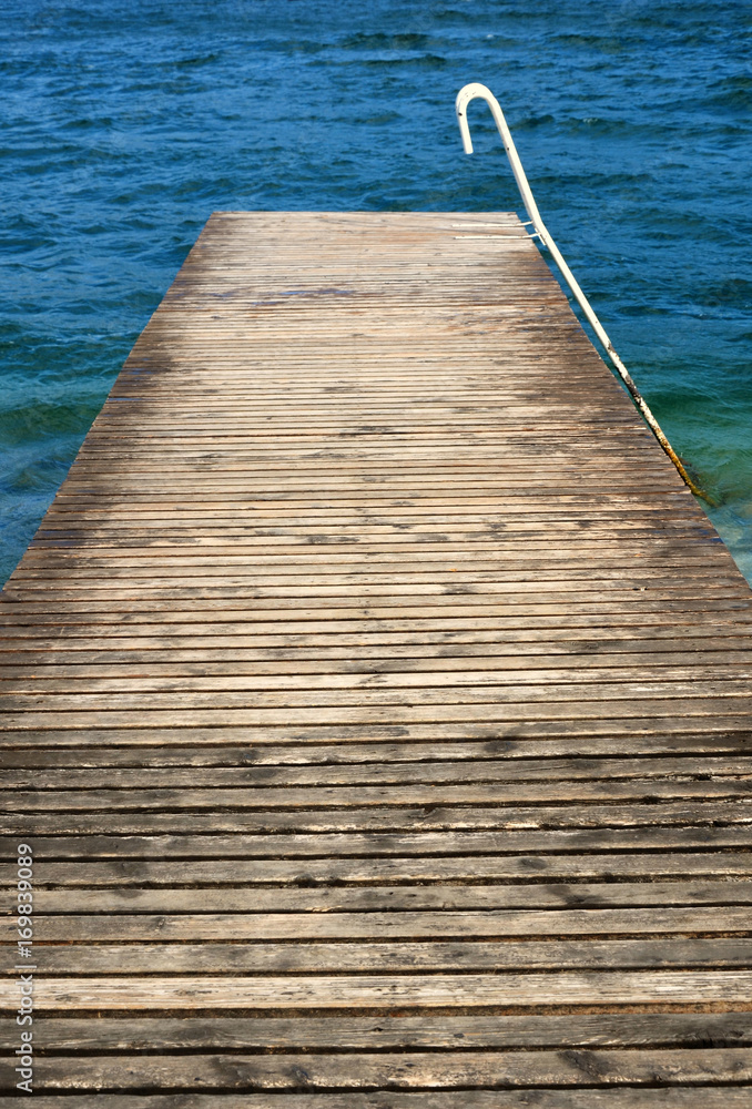 jetty pier in the water lake garda italy jetty pier in the water lake garda italy