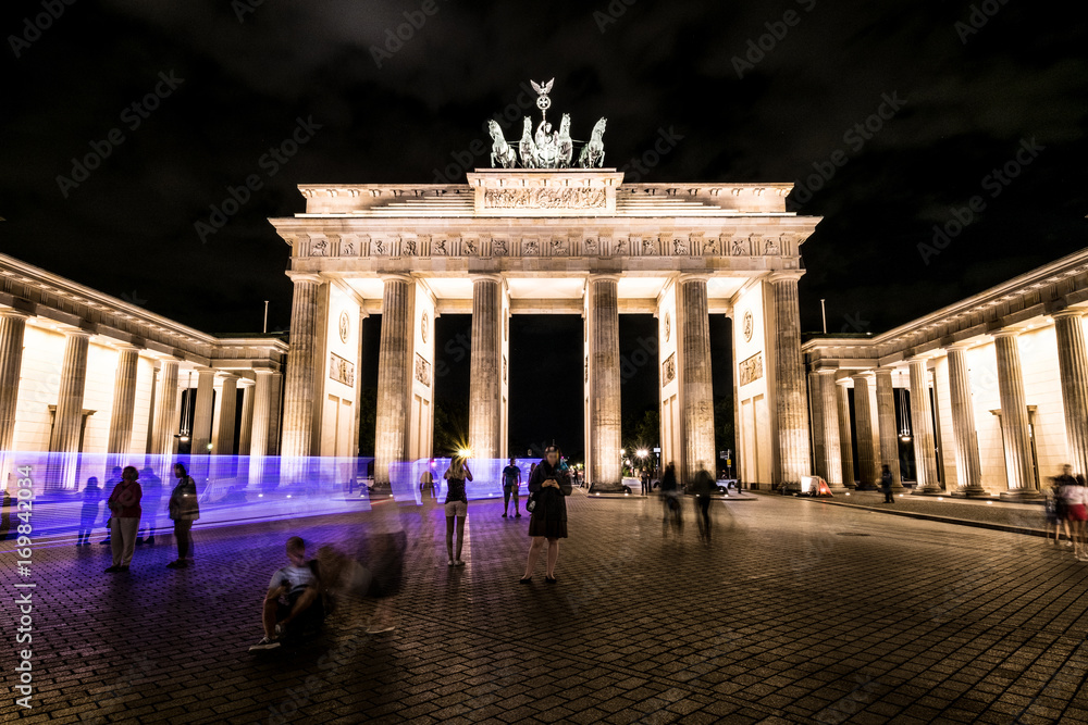  Brandenburger Tor at night , Brandenburg Gate, Berlin