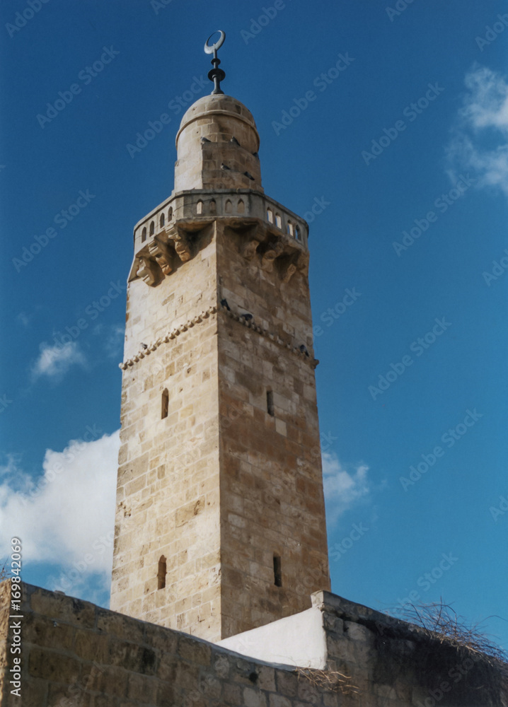 Minaret of the Omar Mosque Minaret of the Omar Mosque