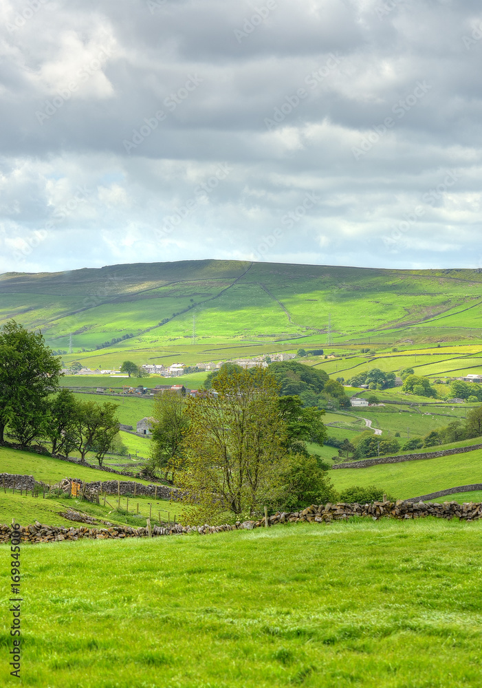Obraz premium Classic british landscape at the Peak district near Manchester..