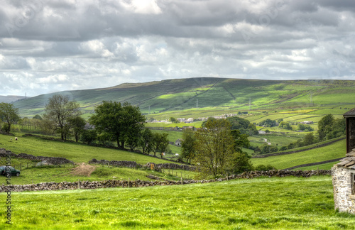 Classic british landscape at the Peak district near Manchester..