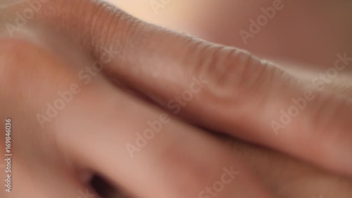 Wallpaper Mural Massage of hands close up on a white background Torontodigital.ca