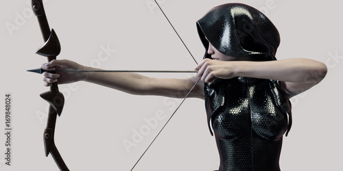 Wallpaper Mural archer woman