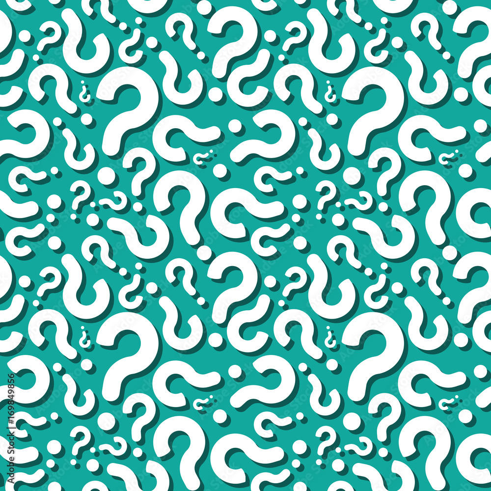 Question Doubt Sign Shadow Seamless Pattern Question Doubt Sign Shadow Seamless Pattern