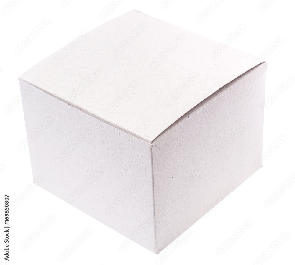 Cardboard box for packing on white background Cardboard box for packing on white background