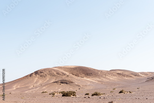 Rock and sand Namib desert landscape near Springbokwasser