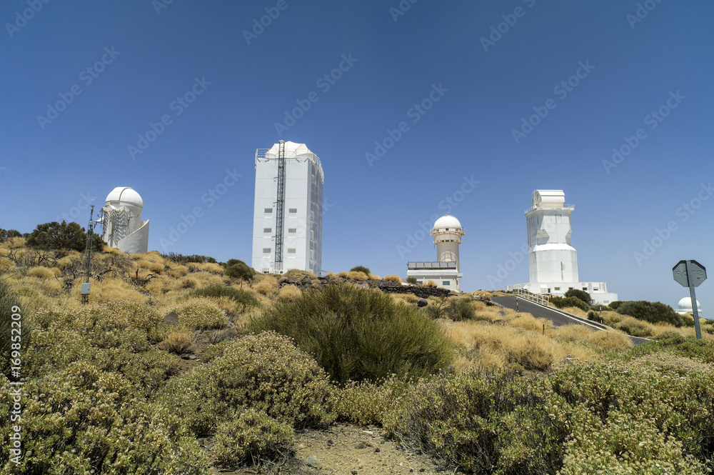 The Teide sky observatory in Tenerife, the Izaña observatorio, with the best sun telescopes world wide and the German sun telescope GREGOR. The Teide sky observatory in Tenerife, the Izaña observatorio, with the best sun telescopes world wide and the German sun telescope GREGOR.