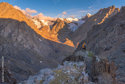 Sunrise over the Aktru Valley