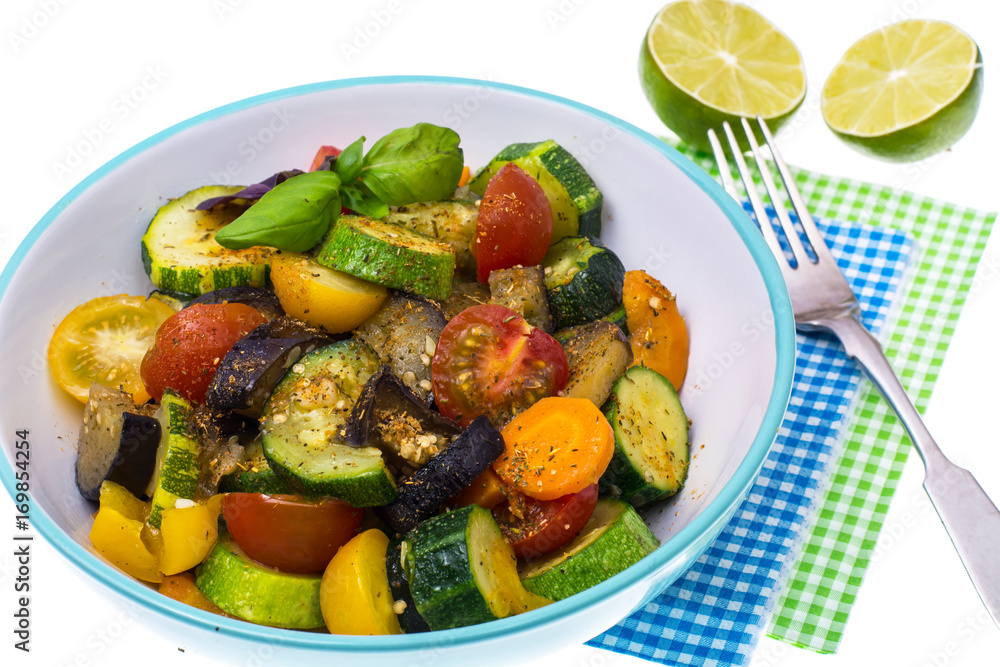 Vegetarian food: grilled vegetables Vegetarian food: grilled vegetables