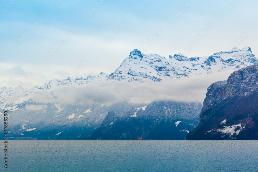 lake with mountain in background. lake in mountains lake with mountain in background. lake in mountains