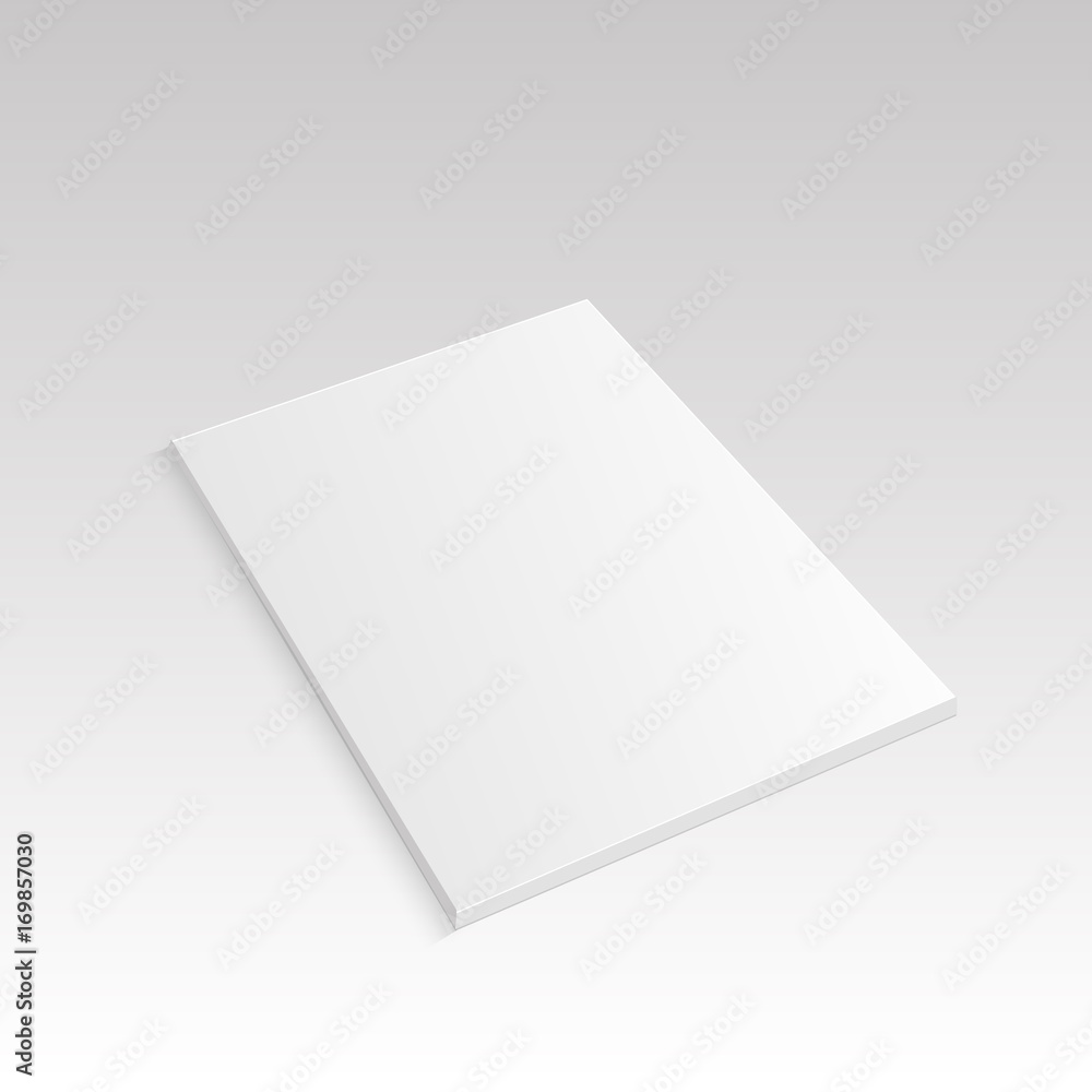 Blank opened brochure 3D illustration mockup. Vector illustration Blank opened brochure 3D illustration mockup. Vector illustration
