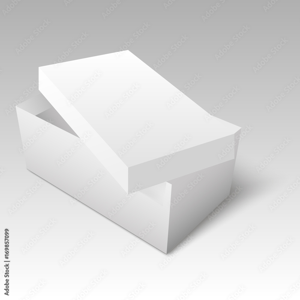 Blank of shoe box template for your design. Vector Blank of shoe box template for your design. Vector