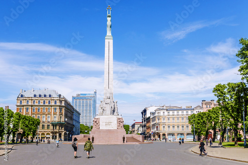 Monument of Freedom in Riga, Latvia photo