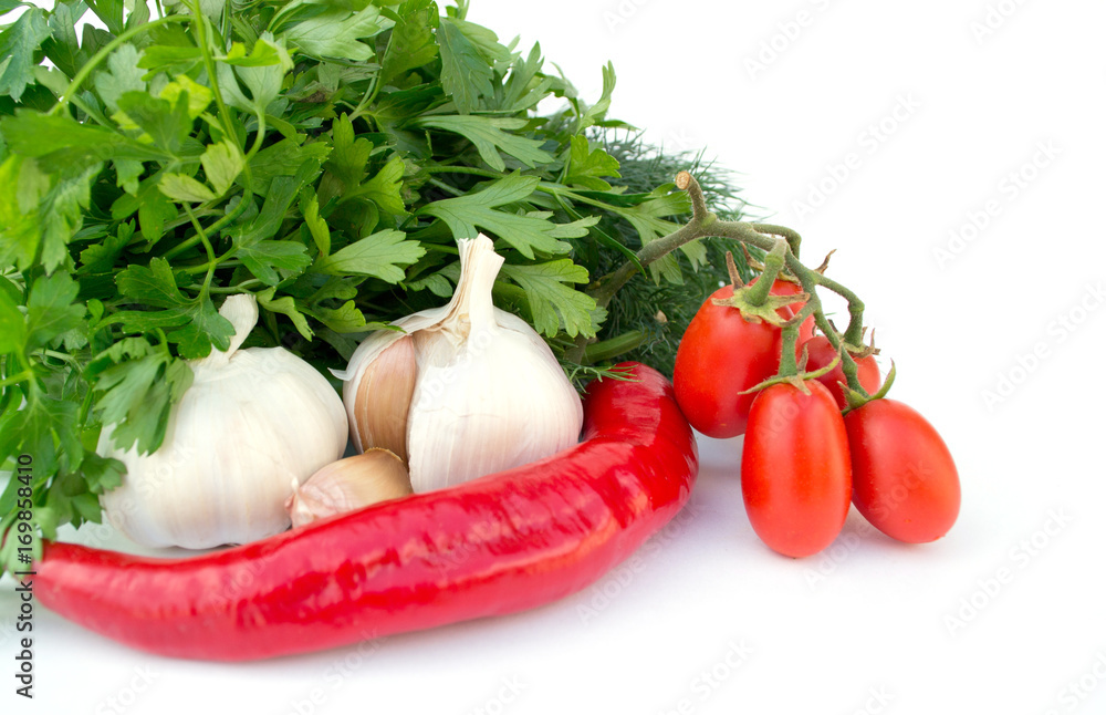 garlic parsley dill garlic tomatoes garlic parsley dill garlic tomatoes